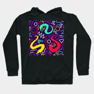 worm on a string pattern Hoodie